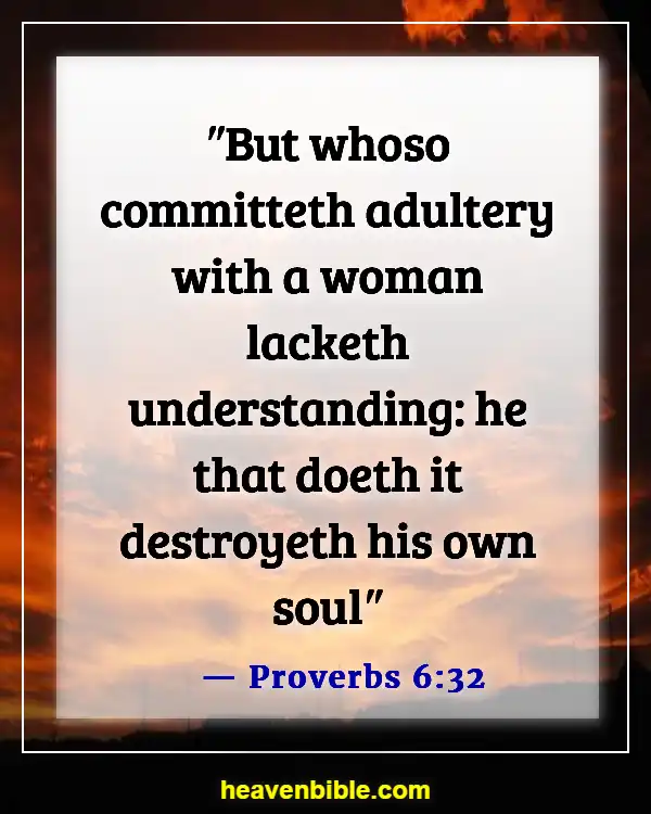 Bible Verse About Cheating Husband (Proverbs 6:32)