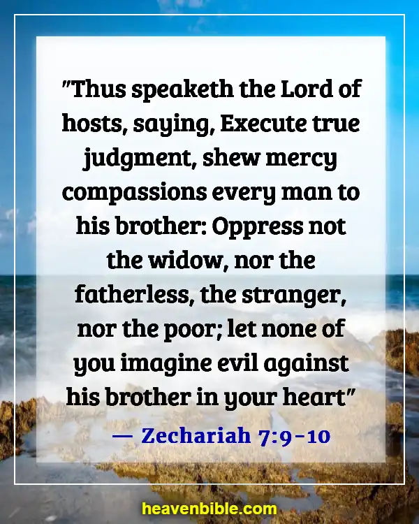 Bible Verses About Murdering The Innocent (Zechariah 7:9-10)