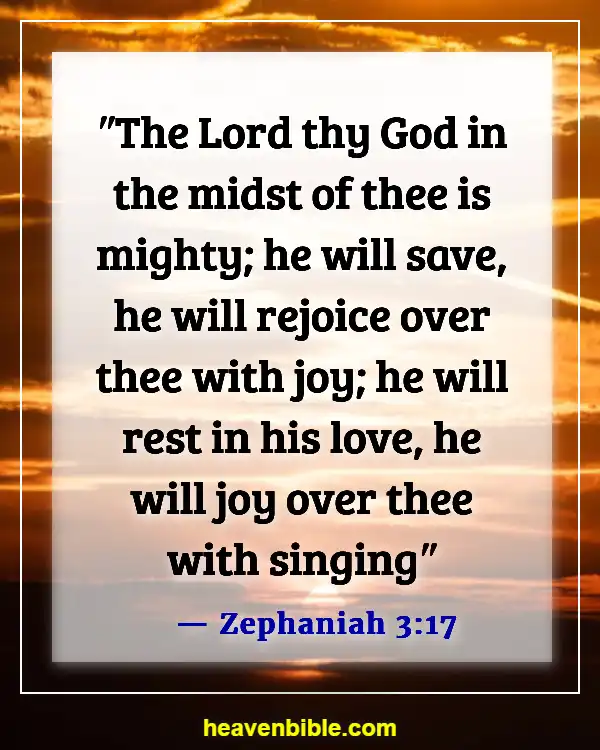 Bible Verses About Being Aware Of God's Presence (Zephaniah 3:17)