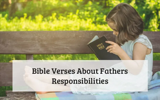 Bible Verses About Fathers Responsibilities