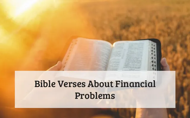 Bible Verses About Financial Problems