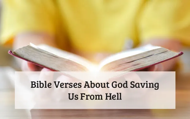 Bible Verses About God Saving Us From Hell