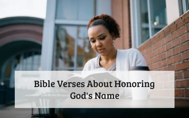 Bible Verses About Honoring God's Name