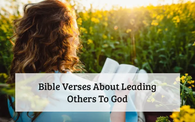 Bible Verses About Leading Others To God