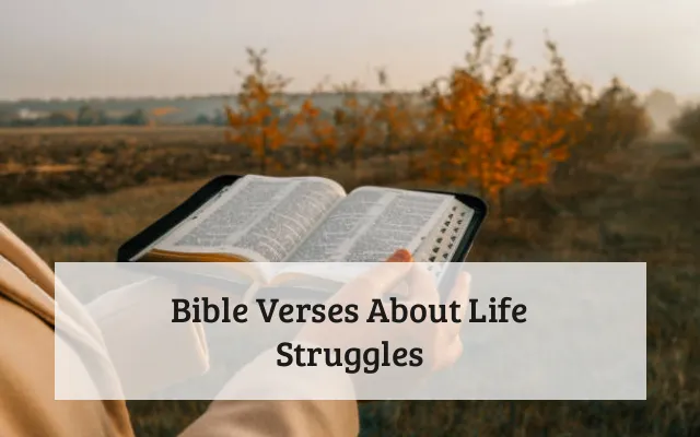 Bible Verses About Life Struggles