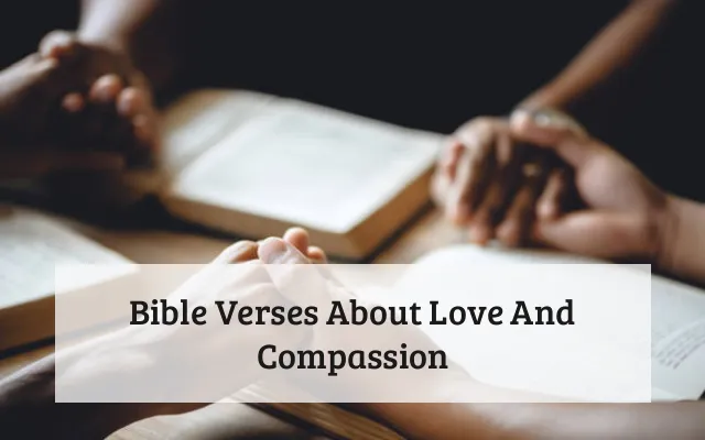 Bible Verses About Love And Compassion