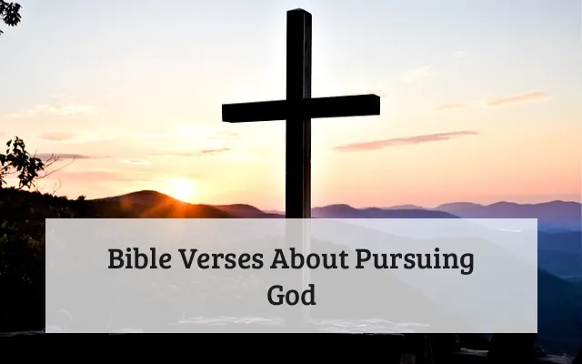 Bible Verses About Pursuing God