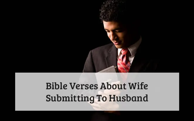 Bible Verses About Wife Submitting To Husband